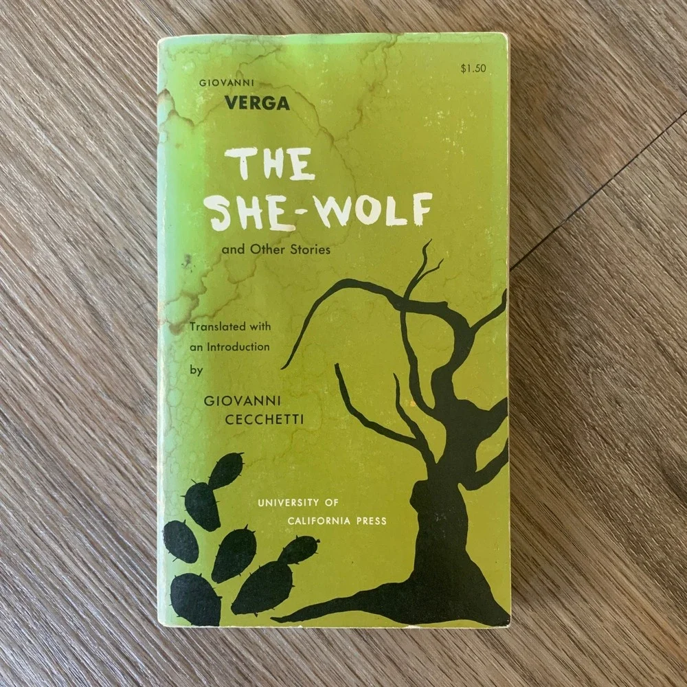 The She-Wolf and Other Stories Giovanni Verga 1962 UC Press Paperback Vintage